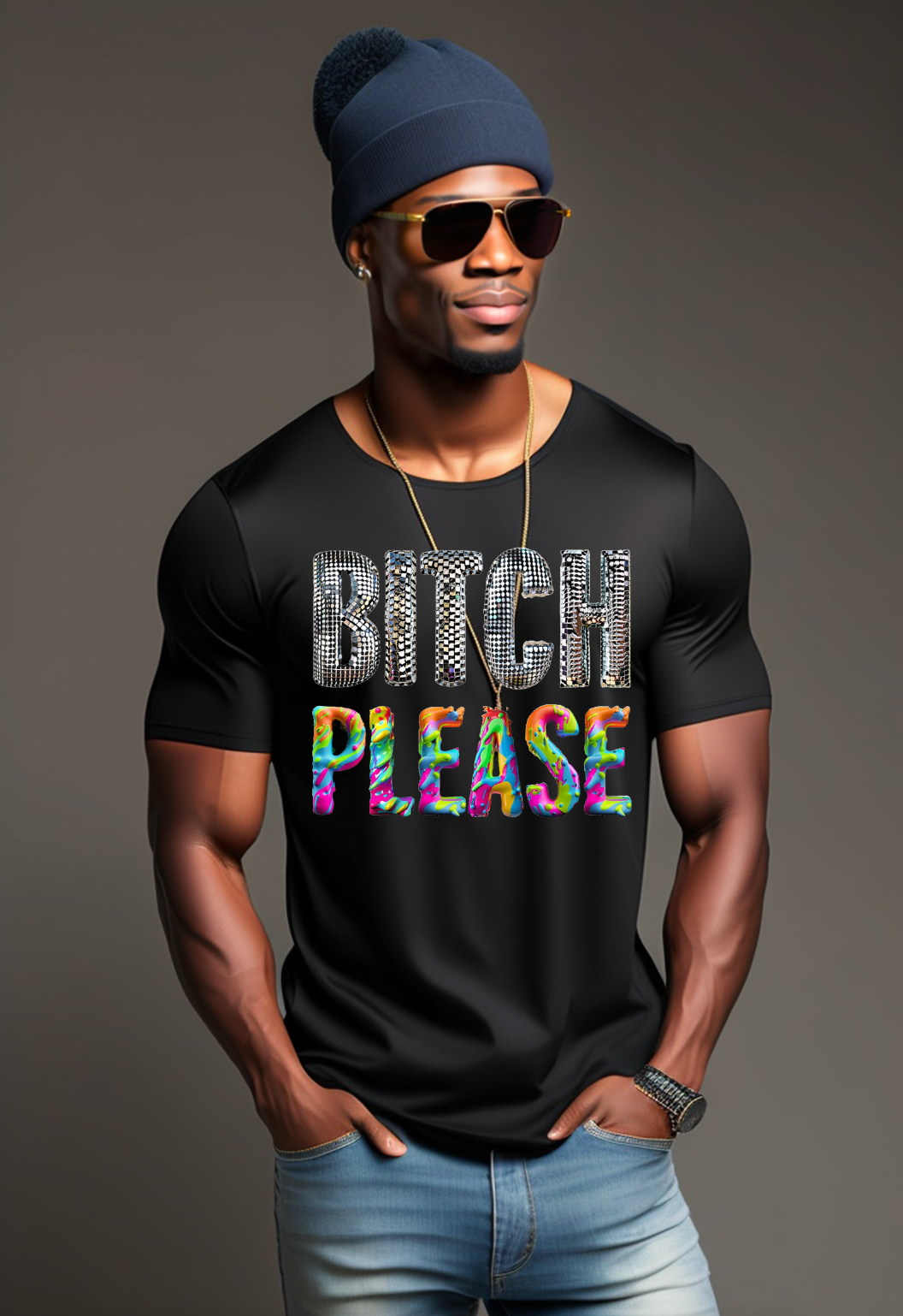 Bitch Please Rainbow Mirror T-Shirts | Grooveman Music