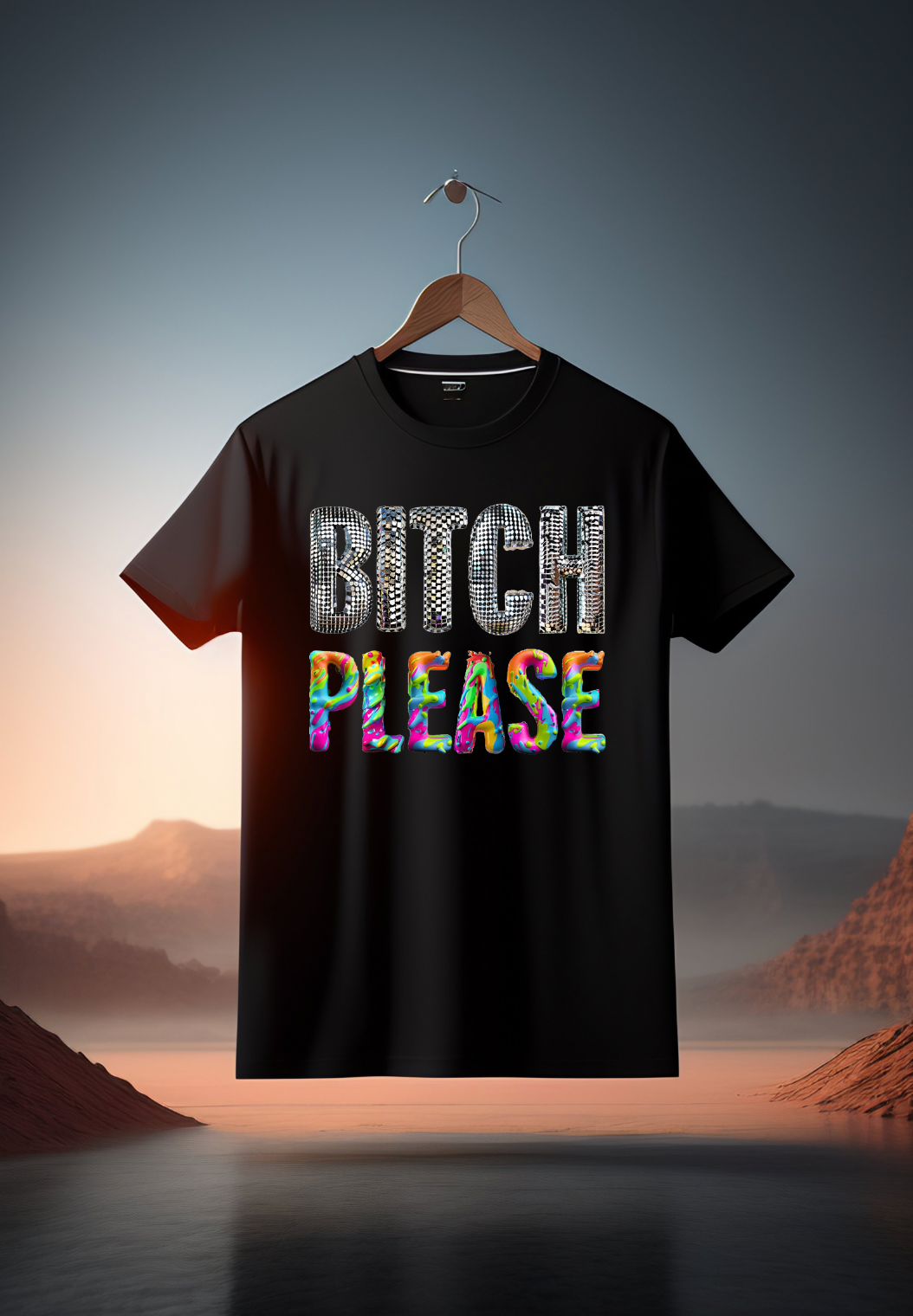 Bitch Please Rainbow Mirror T-Shirts | Grooveman Music