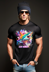 Shark Stay Hungry Exclusive T-Shirts | Grooveman Music