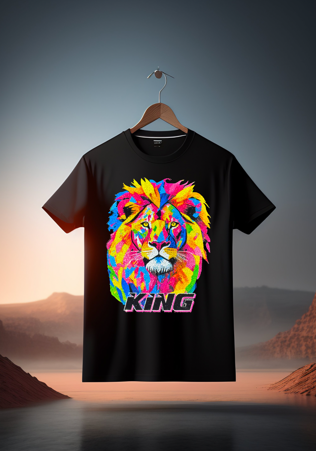 Rhinestones T Shirt Lion King Exclusive | Grooveman Music