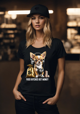 Chihuahua Fuck Bitches Get Money T-Shirt |  Grooveman Music