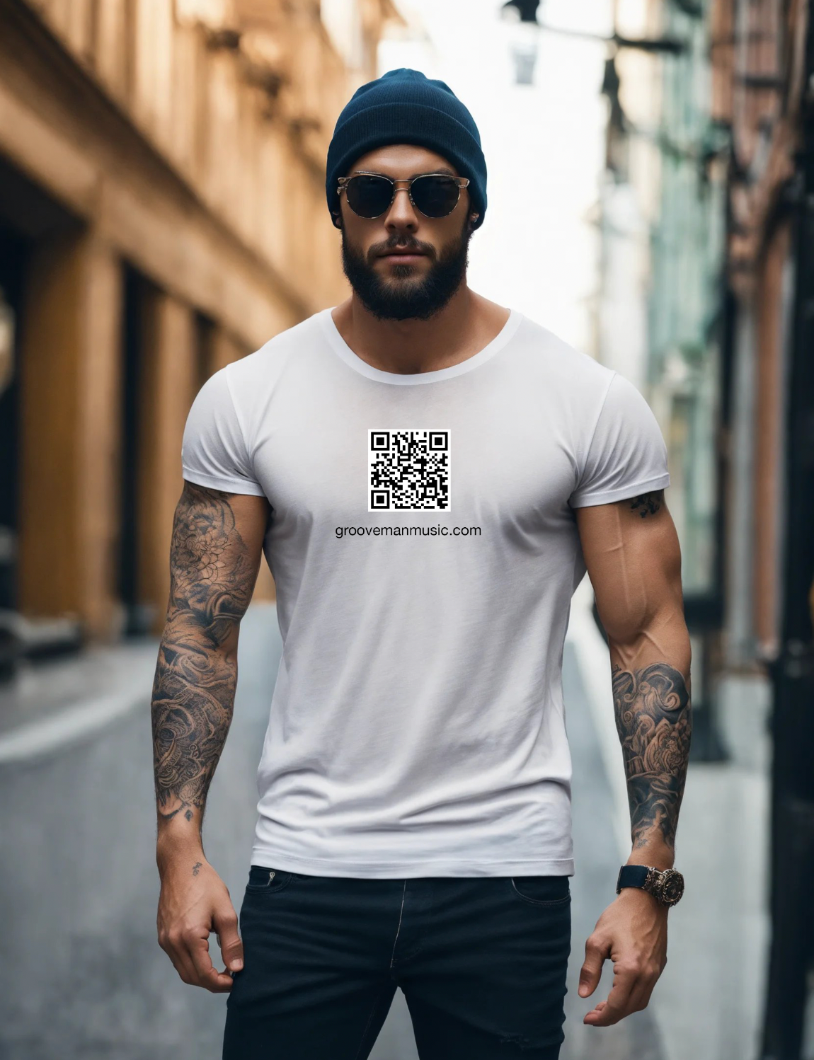 Grooveman Music QR Code Exclusive T-Shirts | Grooveman Music