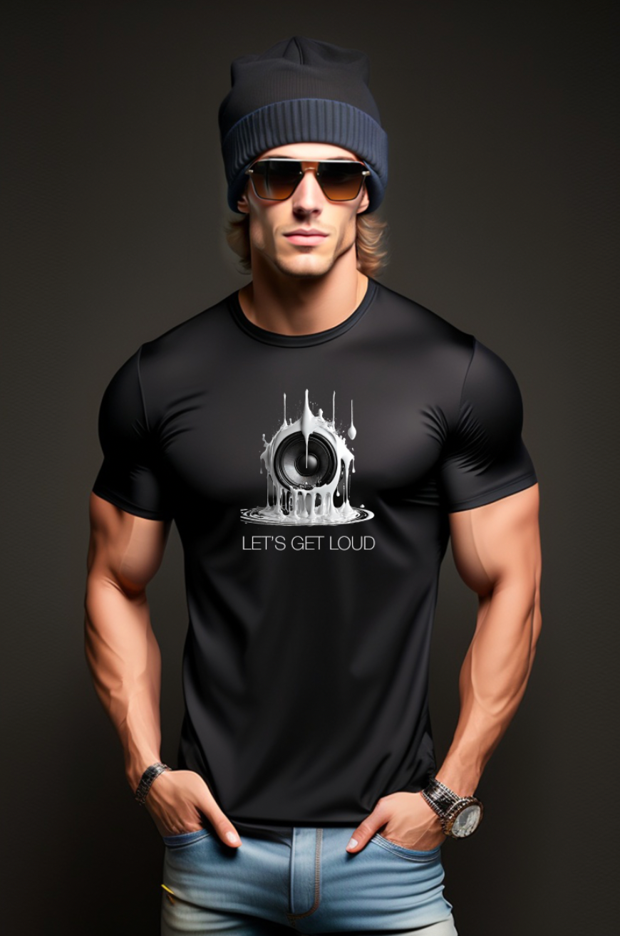 Speaker Get Loud Black Collection Art Exclusive T-Shirts | Grooveman Music