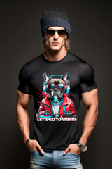 Frenchie DJ Let's go to Work! Art Exclusive T-Shirts | Grooveman Music