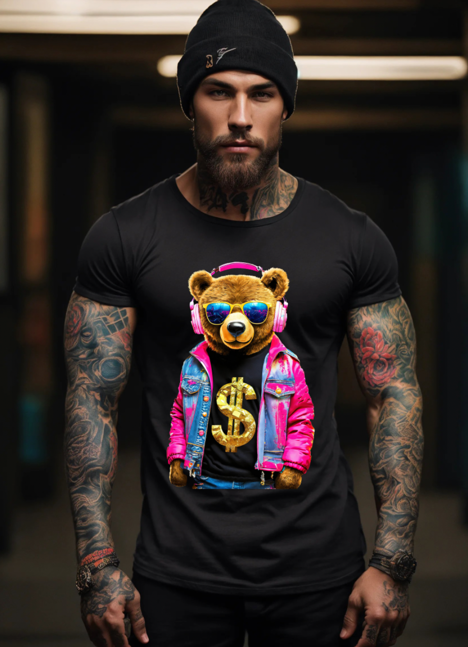Teddy Pink Jacket Art Exclusive T-Shirts | Grooveman Music