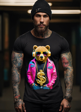 Teddy Pink Jacket gold Chain Necklace Art Exclusive T-Shirts | Grooveman Music
