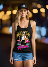 Miami Flamingos Art Exclusive Tank Top | Grooveman Music
