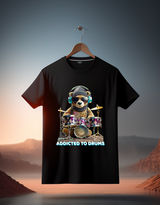 Teddy Addicted to Drums Art Exclusive T-Shirts | Grooveman Music