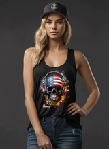 Skull Flag Amerikano TM Art Exclusive Tank Top | Grooveman Music