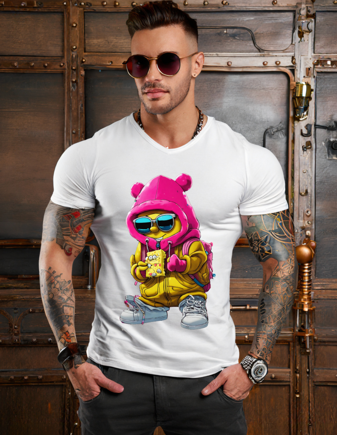 Cartoon Yellow Bob Exclusive T-Shirts | Grooveman Music