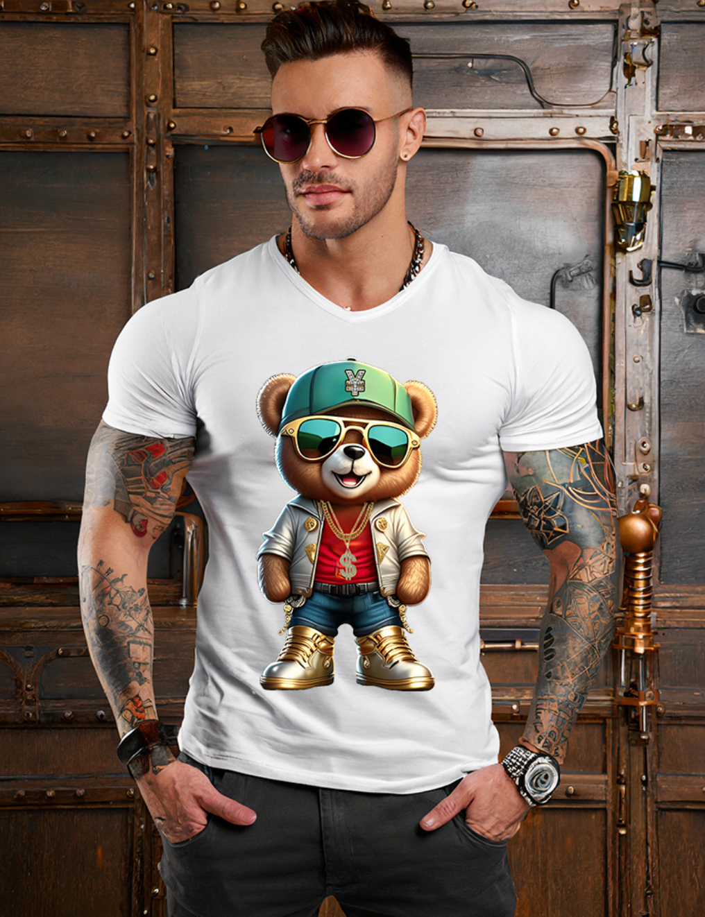 Teddy Money Necklace Art Exclusive T-Shirts | Grooveman Music - Grooveman Music