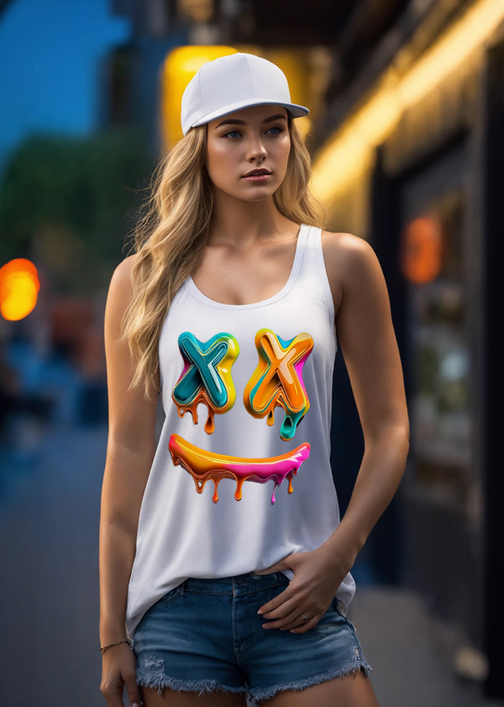 Happy Face Art Exclusive Tank Top | Grooveman Music - Grooveman Music