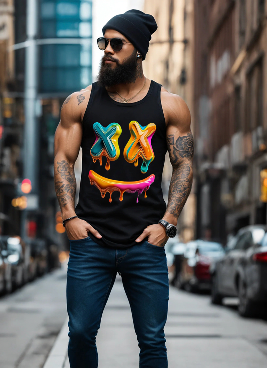 X Smile Art Exclusive Tank Top | Grooveman Music