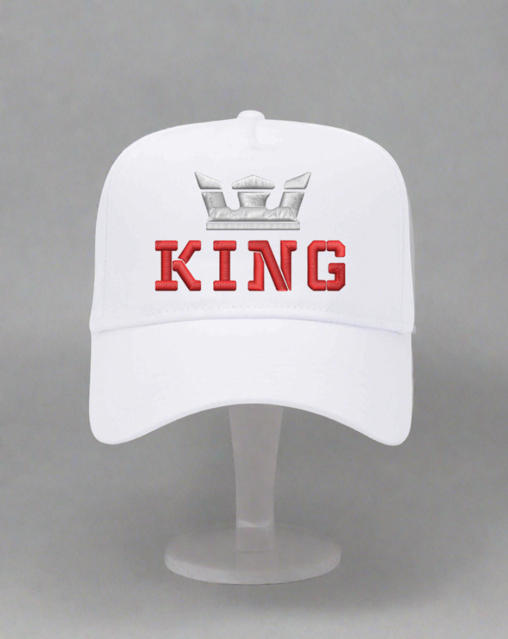 5 Panel Mid Profile Baseball Cap King Crown