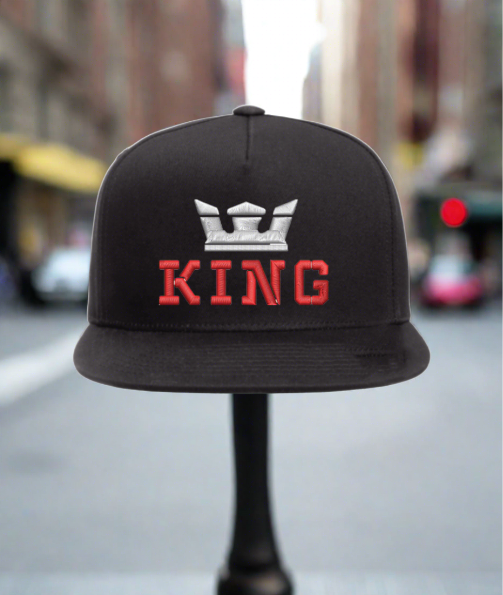 5 Panel Snapback Cap King Crown