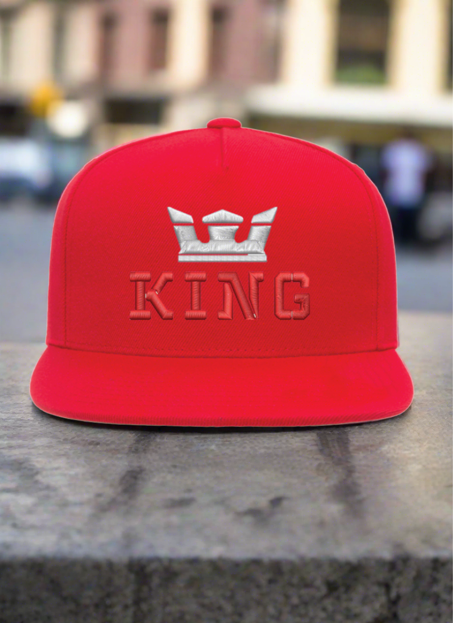 5 Panel Snapback Cap King Crown