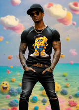 Gangster Cartoon Sponge Art Exclusive T-Shirts | Grooveman Music