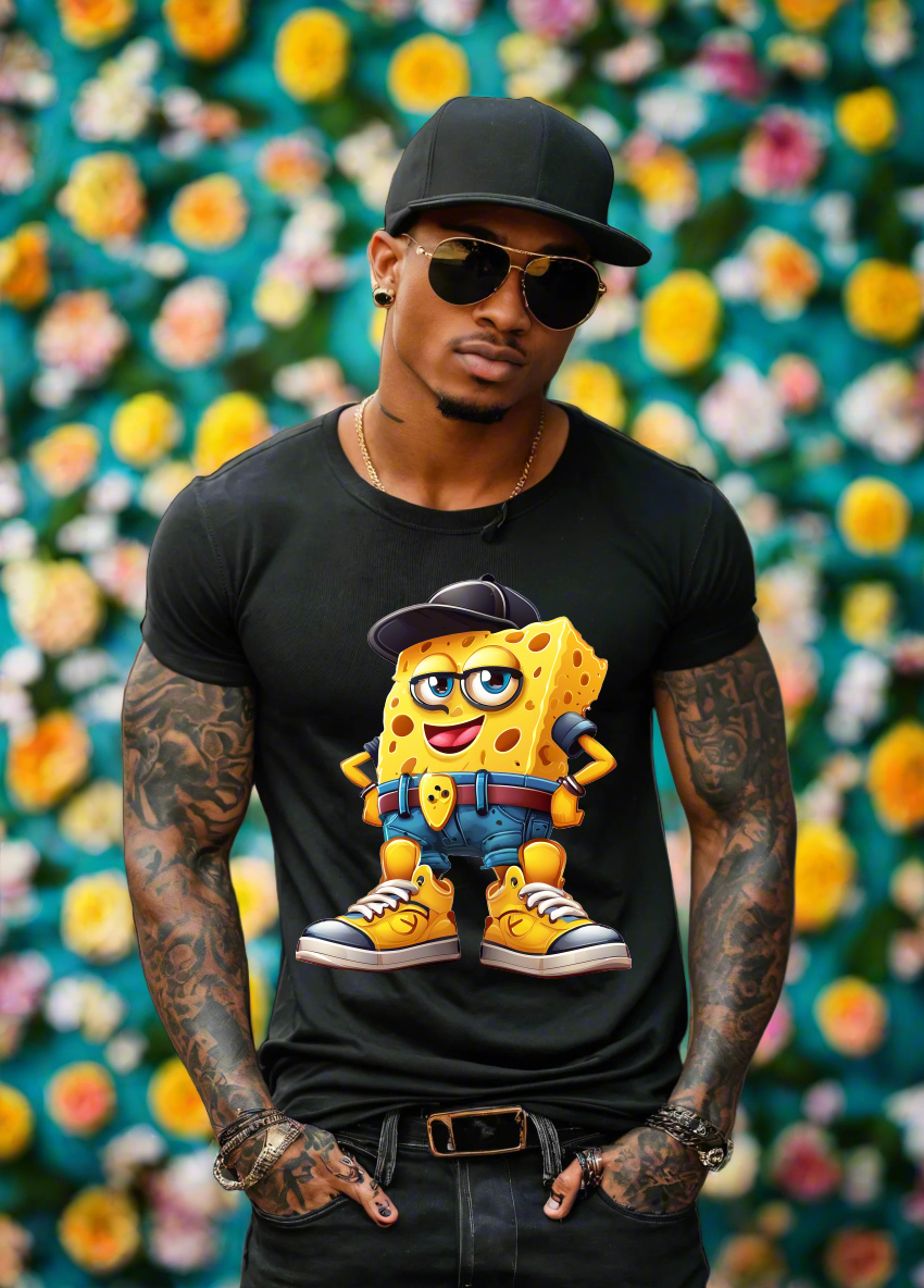 Gangster Cartoon Sponge Art Exclusive T-Shirts | Grooveman Music