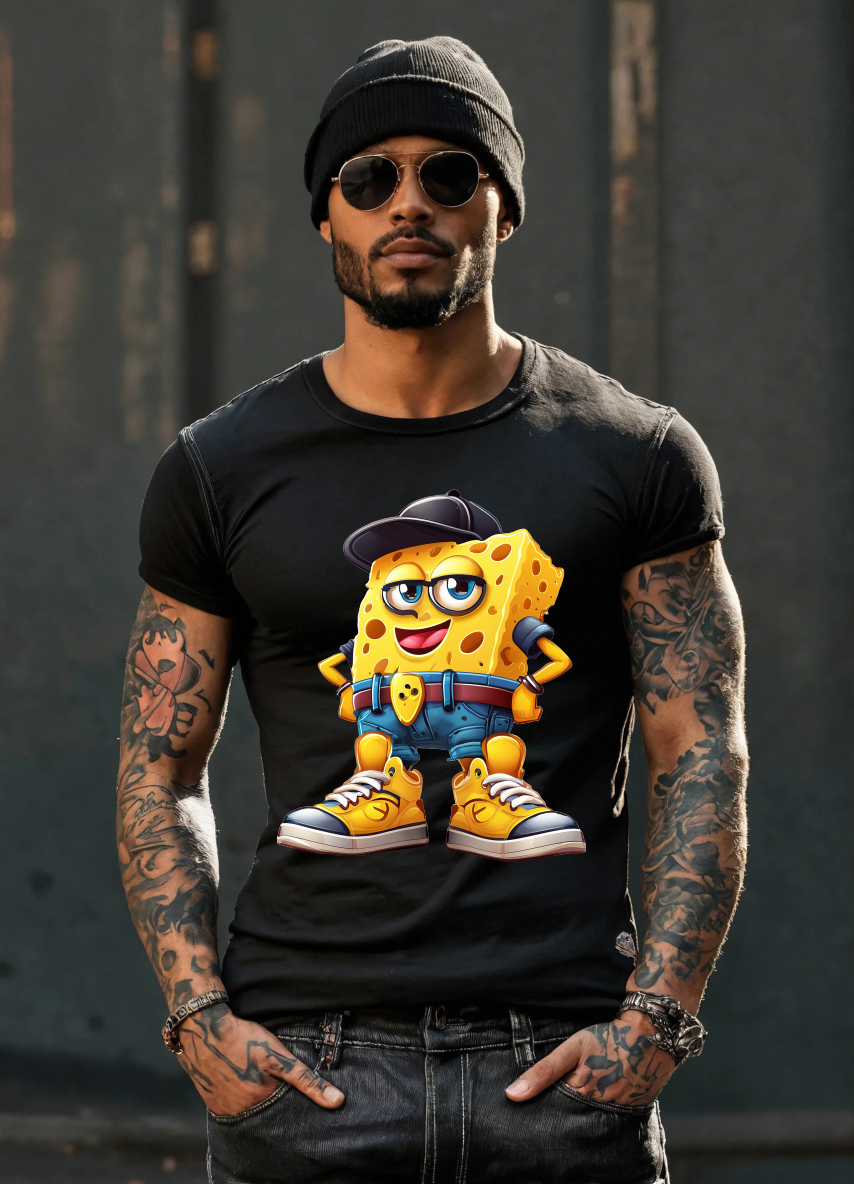 Gangster Cartoon Sponge Art Exclusive T-Shirts | Grooveman Music