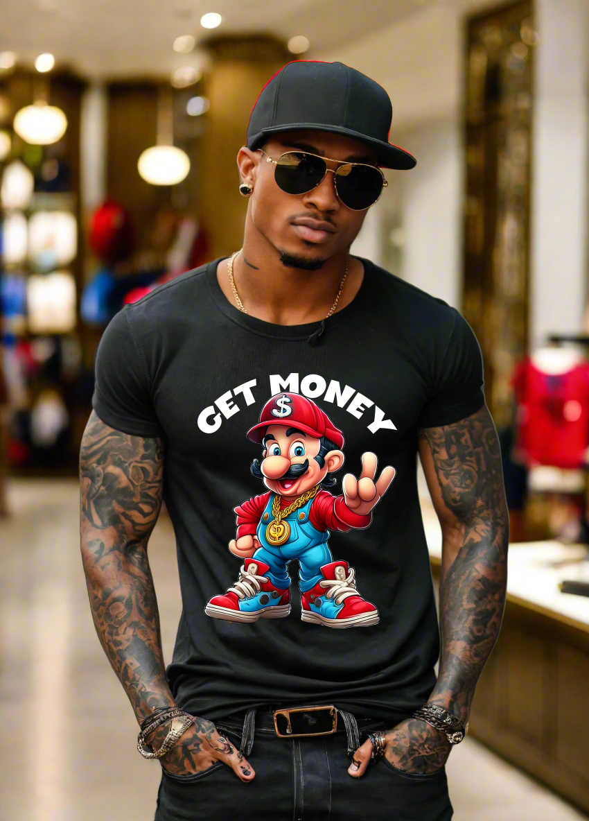 Cartoon Urban Get Money Art Exclusive T-Shirts | Grooveman Music