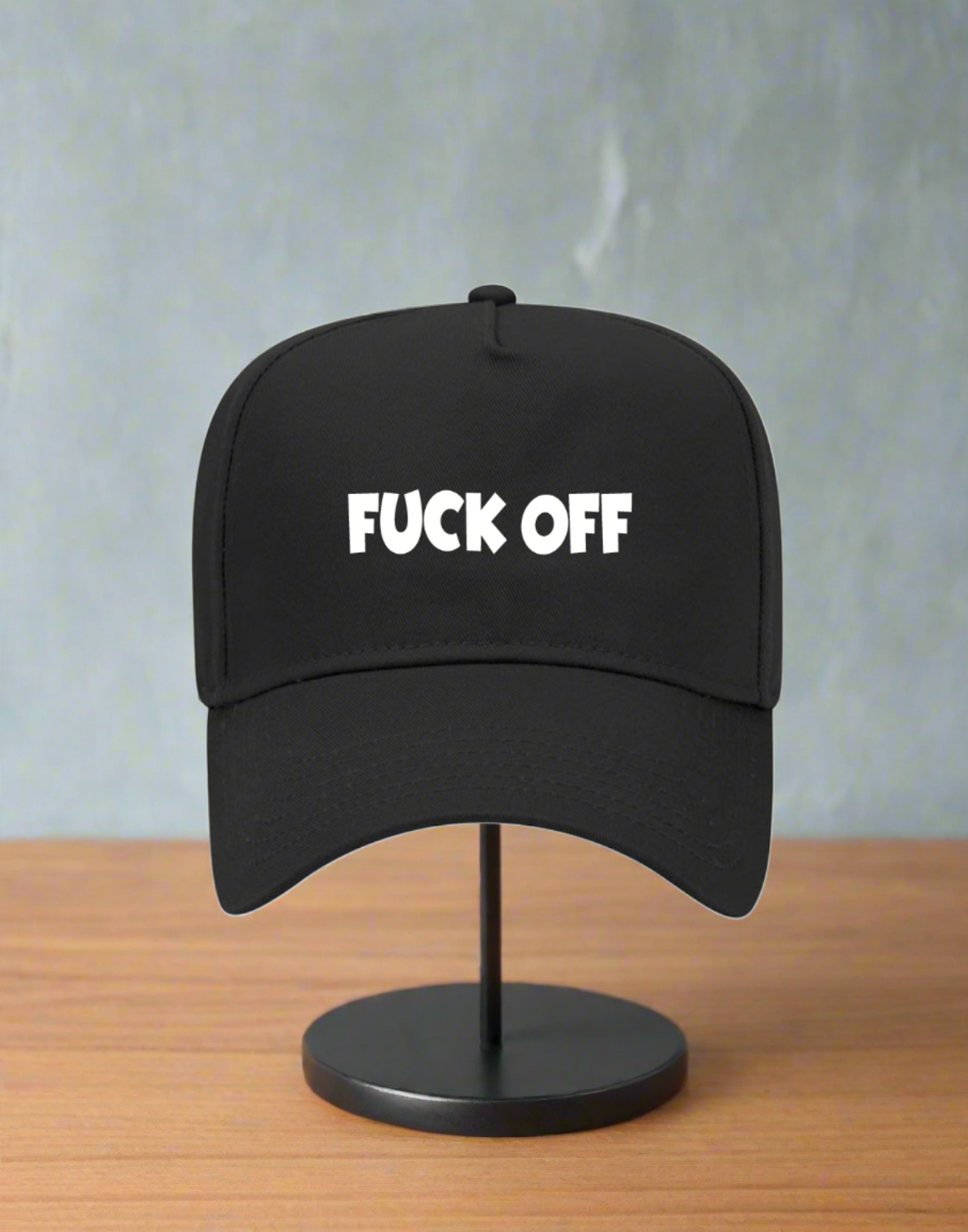 5 Panel Mid Profile Baseball Cap Fuck Off