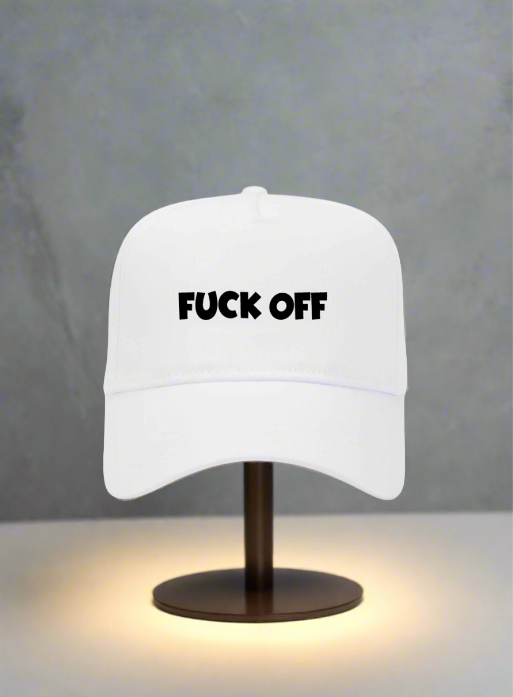 5 Panel Mid Profile Baseball Cap Fuck Off