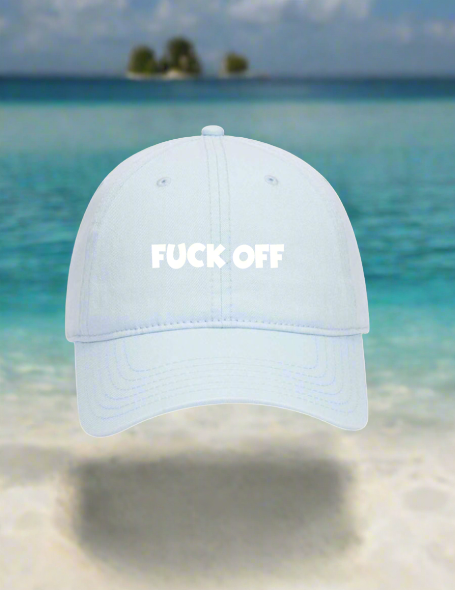 5 Panel Mid Profile Baseball Cap Fuck Off