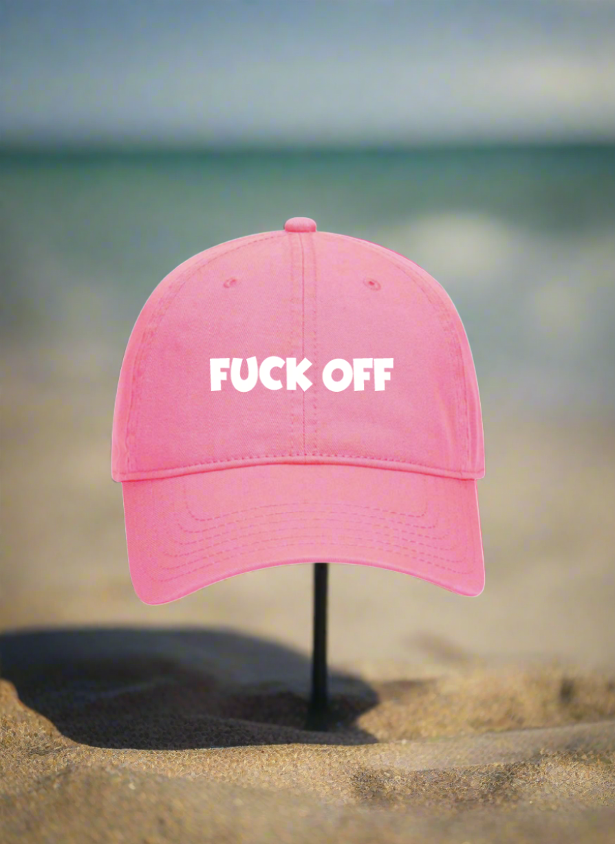 5 Panel Mid Profile Baseball Cap Fuck Off