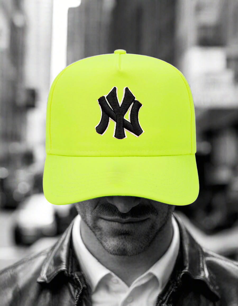 5 Panel Mid Profile Baseball Cap NY 3D