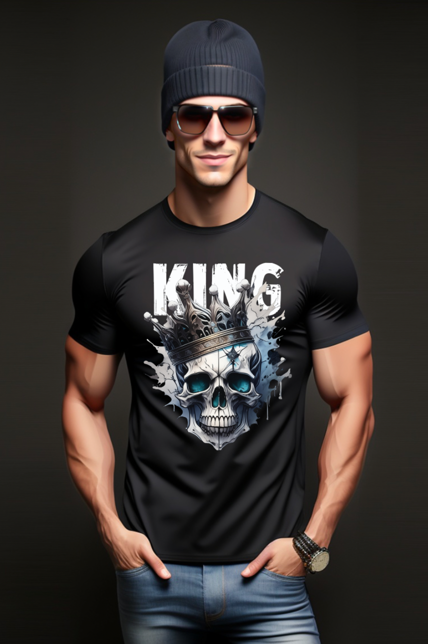 Skull King Art Exclusive T-Shirts | Grooveman Music - Grooveman Music