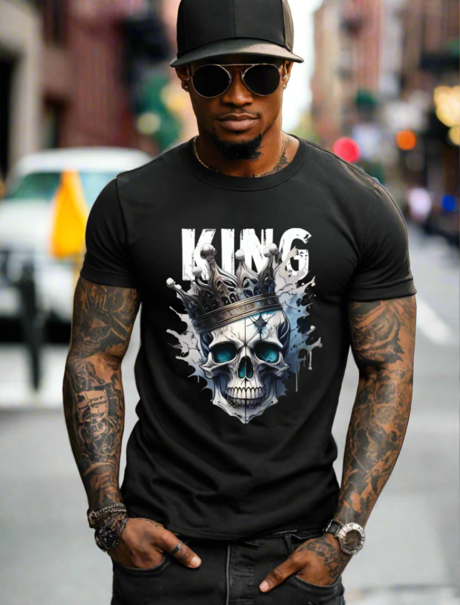 Skull King Art Exclusive T-Shirts | Grooveman Music 