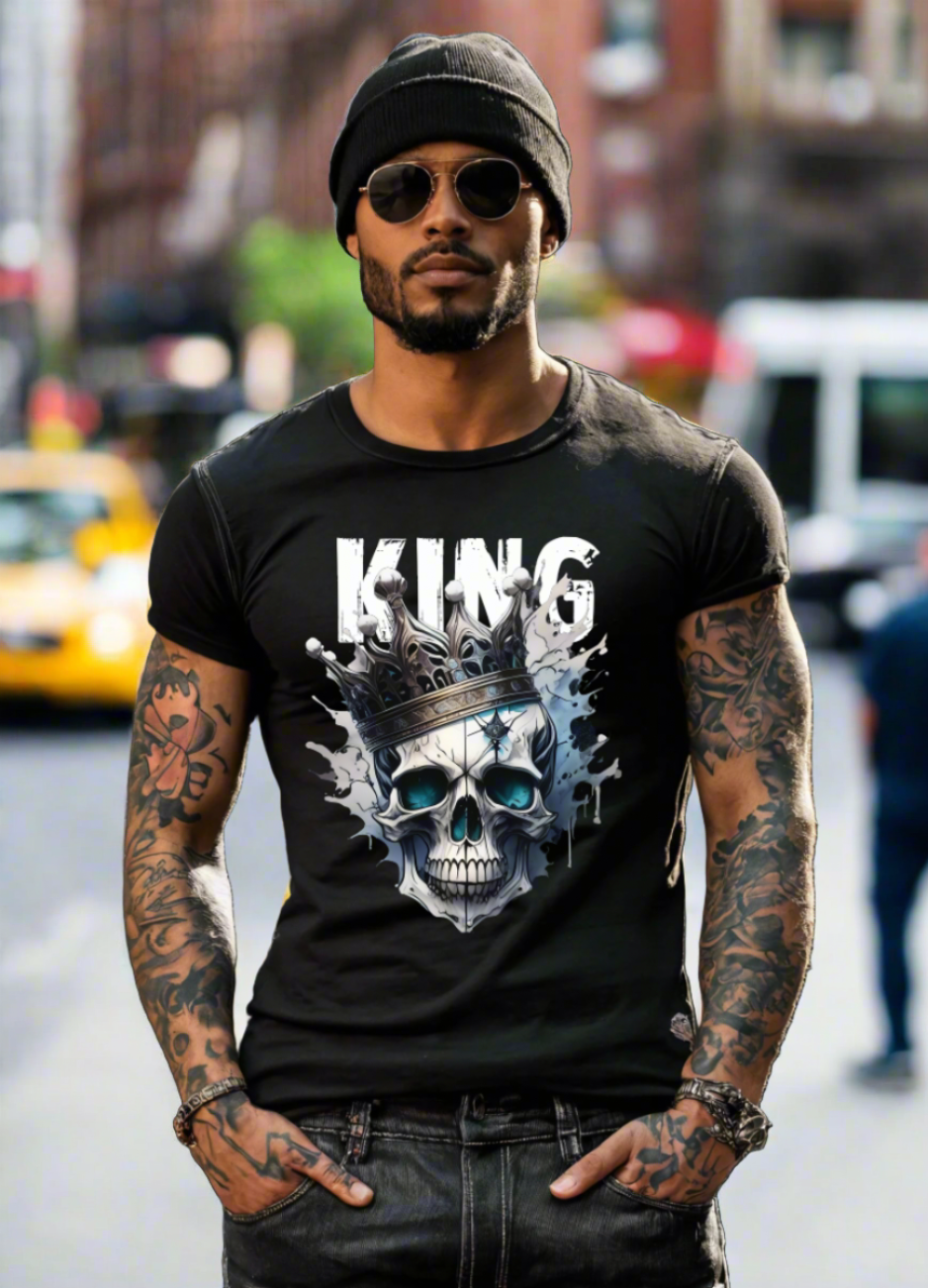 Skull King Art Exclusive T-Shirts | Grooveman Music 