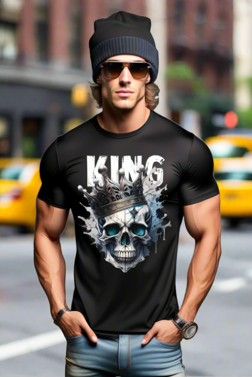 Skull King Art Exclusive T-Shirts | Grooveman Music 