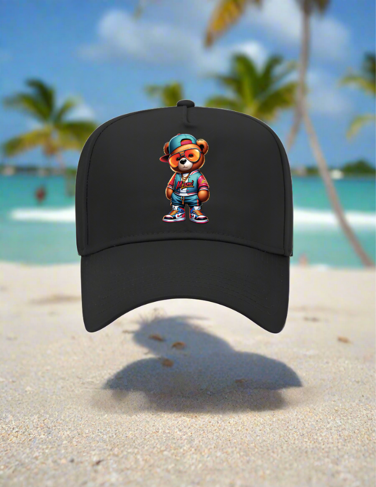 5 Panel Mid Profile Baseball Cap Teddy Miami