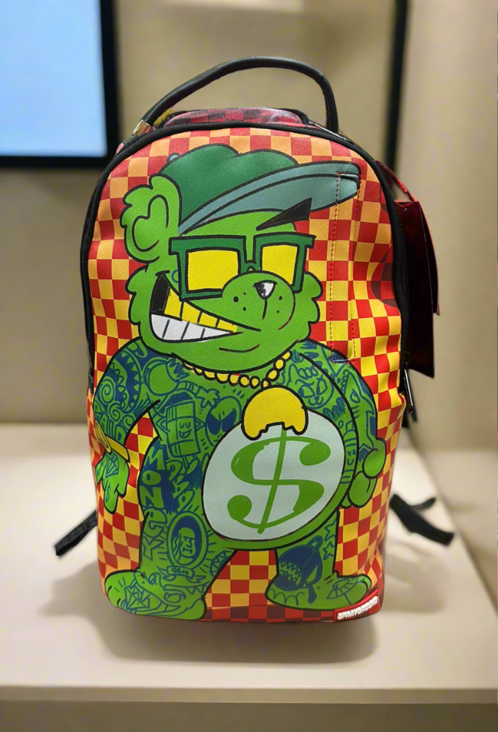 Sprayground Money Bear Welcome to the Party DLXSV Backpack