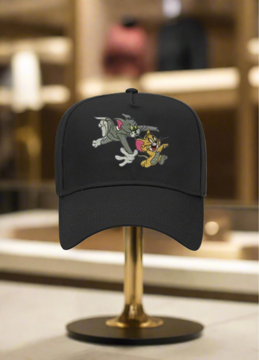 5 Panel Mid Profile Baseball Cap Tom and Jerry Unofficial.