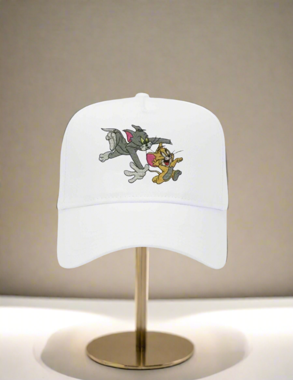 5 Panel Mid Profile Baseball Cap Tom and Jerry Unofficial.