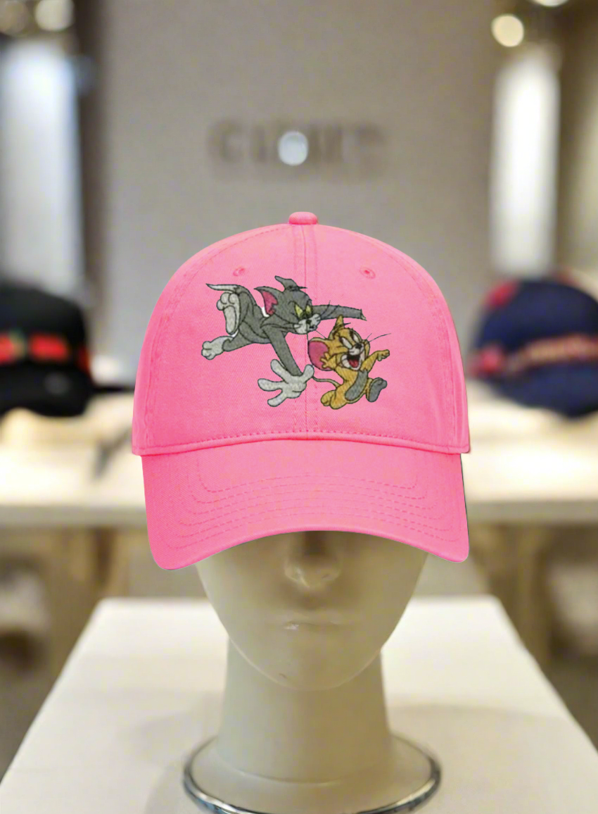 5 Panel Mid Profile Baseball Cap Tom and Jerry Unofficial.