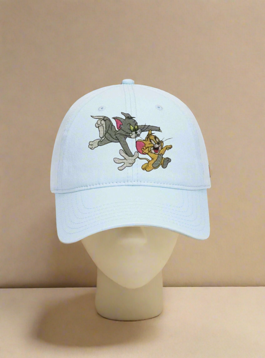 5 Panel Mid Profile Baseball Cap Tom and Jerry Unofficial.