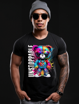 Teddy Unstoppable Art T-Shirt - Unique and Exclusive Design | Grooveman Music TM" - Grooveman Music