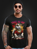 Bulldog Trust No One Art Exclusive T-Shirts | Grooveman Music TM - Grooveman Music