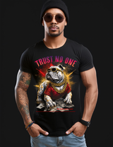 Bulldog Trust No One Art Exclusive T-Shirts | Grooveman Music TM - Grooveman Music