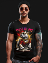 Bulldog Trust No One Art Exclusive T-Shirts | Grooveman Music TM - Grooveman Music