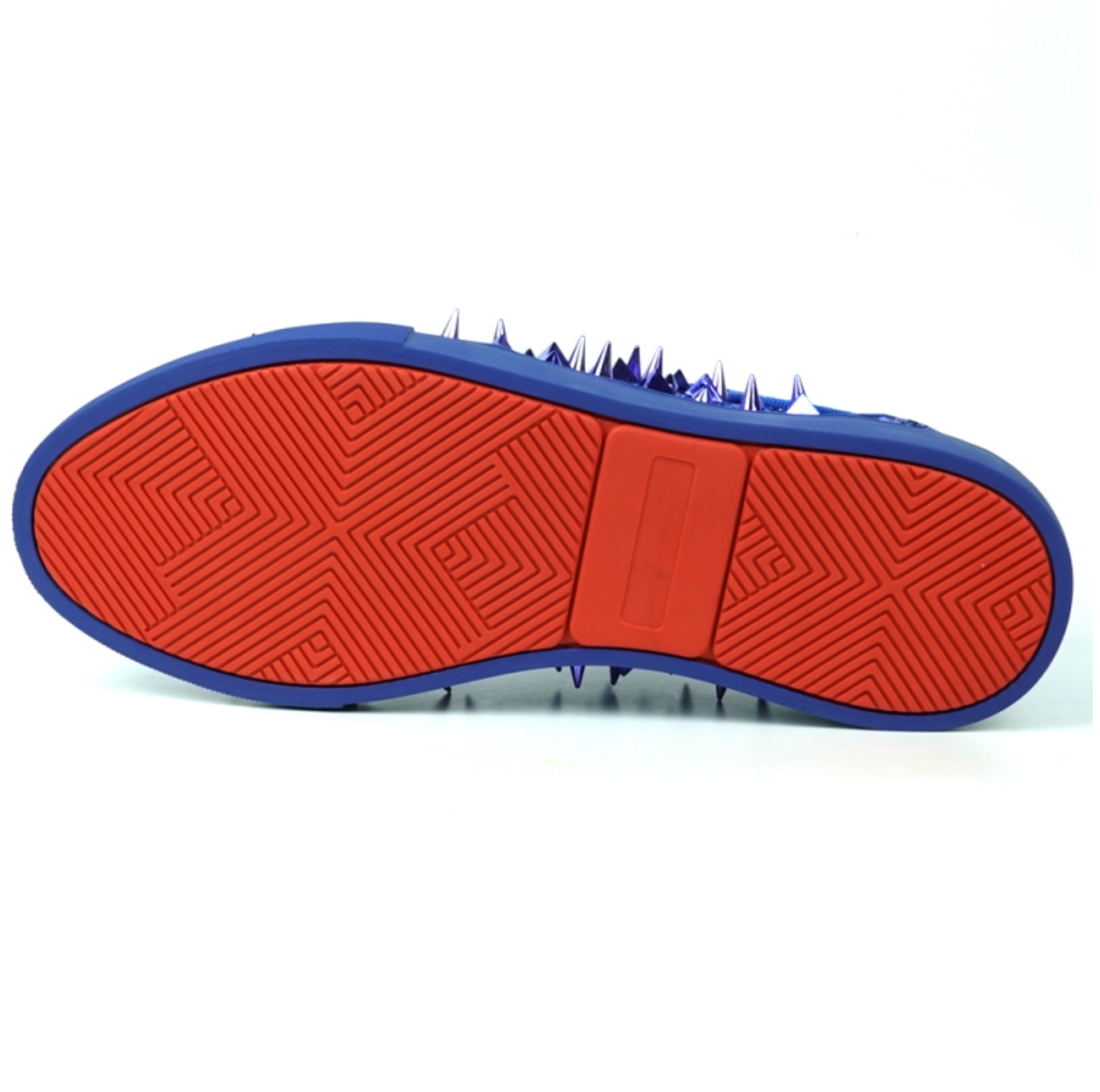 Navy Glitter Navy Spikes Low Cut Sneaker Encore by Fiesso - Grooveman Music