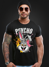 Rhinestones T Shirt Bunny Psycho Exclusive | Grooveman Music TM - Grooveman Music