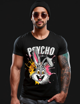 Rhinestones T Shirt Bunny Psycho Exclusive | Grooveman Music TM - Grooveman Music