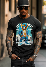 Rhinestones T Shirt Teddy Blue Car Exclusive | Grooveman Music TM - Grooveman Music