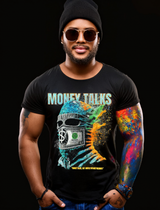 Rhinestones T Shirt Ski Mask Money Talks Exclusive | Grooveman Music TM - Grooveman Music