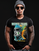 Rhinestones T Shirt Ski Mask Money Talks Exclusive | Grooveman Music TM - Grooveman Music