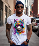 Cat Music is the Answer Art Exclusive T-Shirts | Grooveman Music TM - Grooveman Music